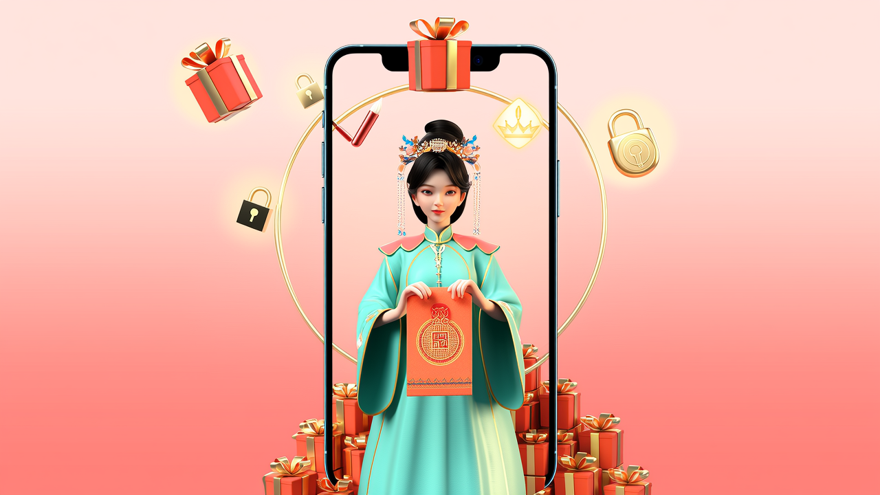国漫美女红包封面289号权益全解析：永久可用+DIY素材包